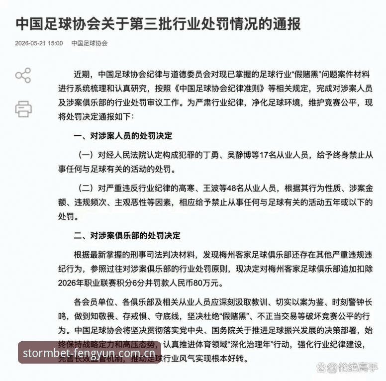 风云体育最新下载 揭秘中国足协第三批禁足名单背后的足球乱象:一场反腐风暴的深度解读